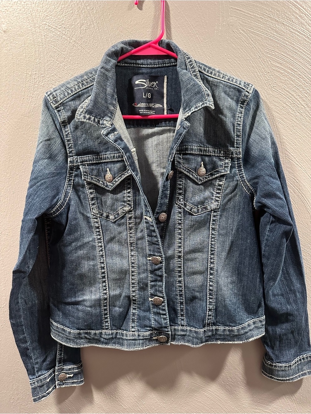 Silver Jeans Blue Denim Jacket - Women's